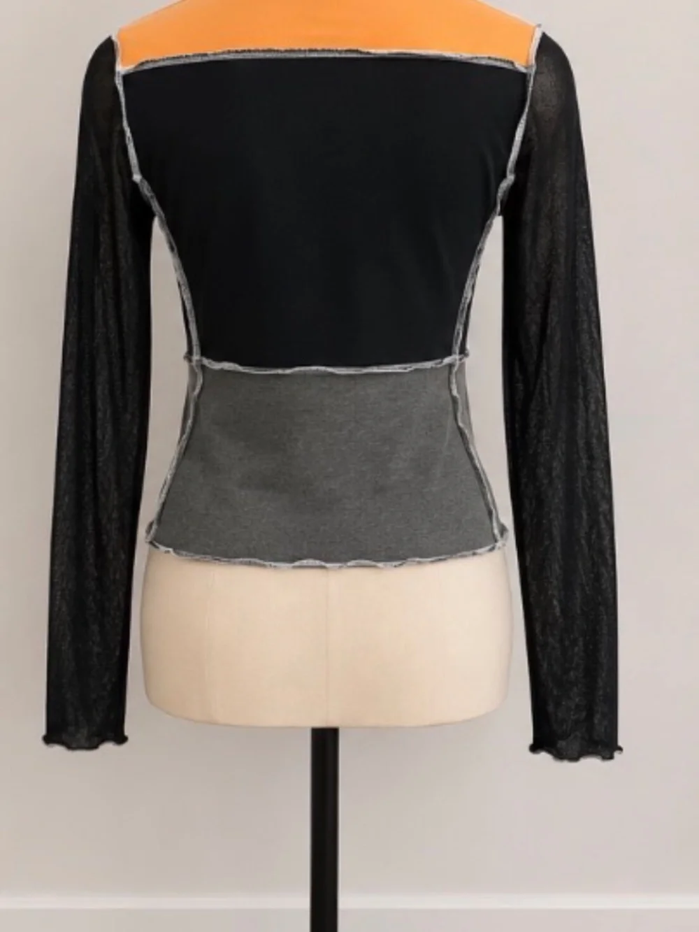 Vintage hand made Nike crop top with mesh sleeves. - Picture 3 of 3